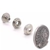 Stecksstore Chief Right Facing Antique Nickel Decorative Snap Set 1-1/8"