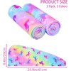 WUBAYI 2 Pack Microfibre Hair Towels - Quick Drying, Super