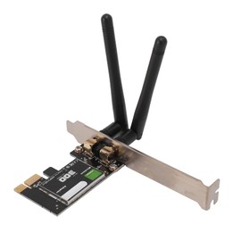 Computer Wireless WiFi Adapter, PCI E WiFi Adapter 300Mbps 2.4GHz Network Card with 2 Antenna, for WINS 7 8 10 11 and for Linux