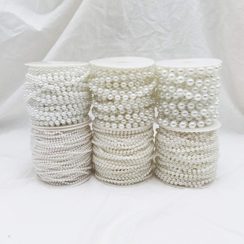 INSPIRELLE 10MM Faux Pearl Beads Garland Pearl Bead Roll Strand