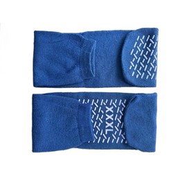 Generic 3XL Slip Stop Single Tread Slipper Socks | Triple Extra Large Blue Extra Wide Bariatric Socks (3 Pairs), MAAS-SOC-001