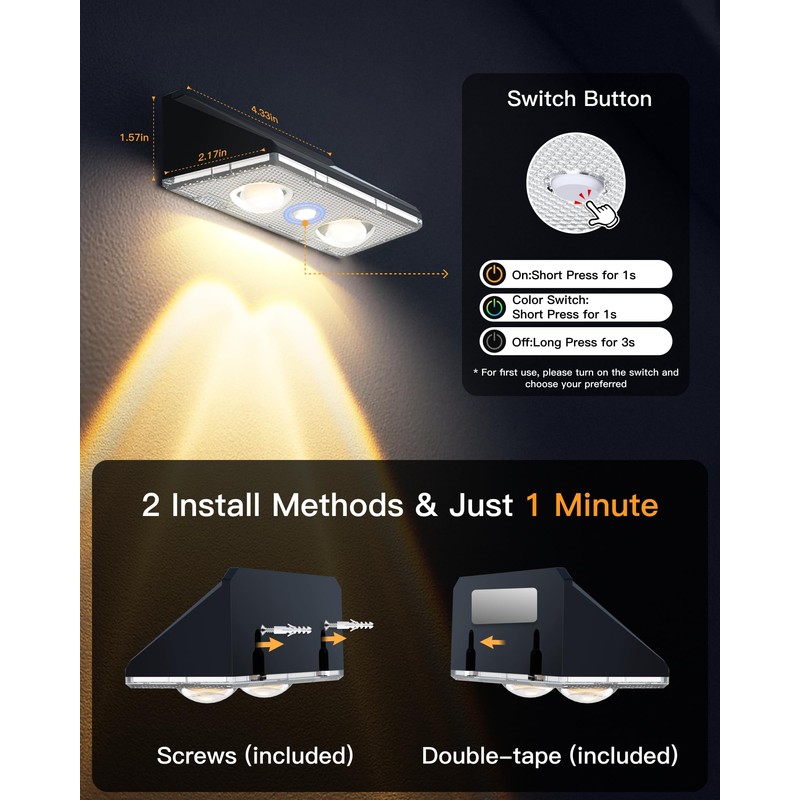 KEILAIMO Solar Fence Lights Outdoor, 12 Pack IP65 Waterproof Fence