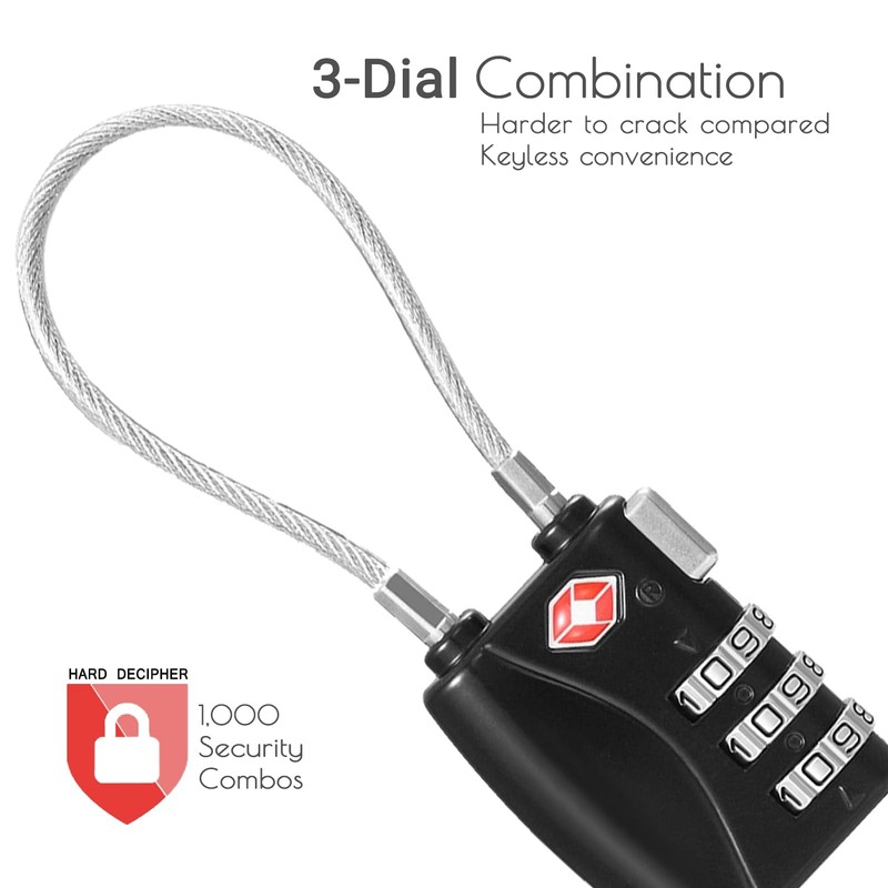 CFMOUR TSA Locks - 1, 2, 3, 4, 5, 6