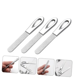 Beavorty 3pcs Dual-Sided Nail Polishing Files High Grade Fingernails Accessory for Manicure Pedicure Easy to Carry Buffing Tool for Nail Art Enthusiasts and Professionals