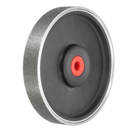 sourcing map Diamond Lapidary Wheel 6 Inch x 1 Inch with 1" Arbor Hole 80 Grit Jewelry Grinding Wheels with Reducers, for Stone, Marble, Gem, Glass, Ceramics, Crystal, Cemented Carbide, Steel