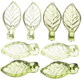Tofficu 5sets Leaf Charm Pendants Acrylic Charms for Jewelry Making Diy Decorations 100pcs*5