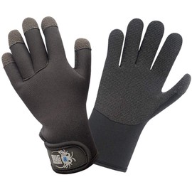 XS Scuba 2mm Bug Kevlar Grabber Diving Gloves, Black, Large