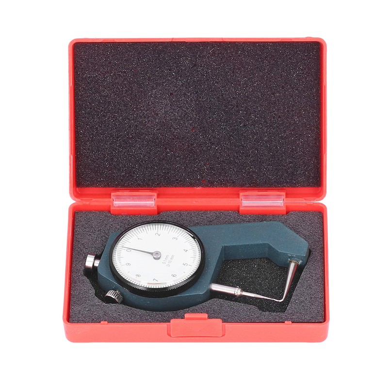 Dial Thickness Gauge Curved Tip Head 0 to 10mm Range