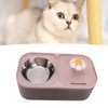Cat Water Fountain Food Bowl High Capacity Quiet 2 In