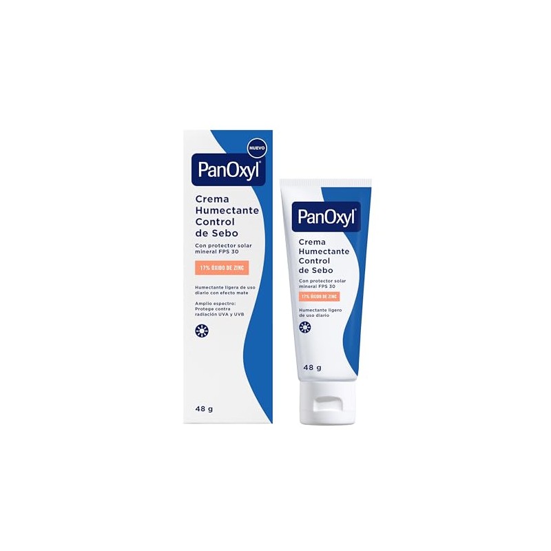 PanOxyl Crema Humectante Control de Sebo | Protector Solar FPS