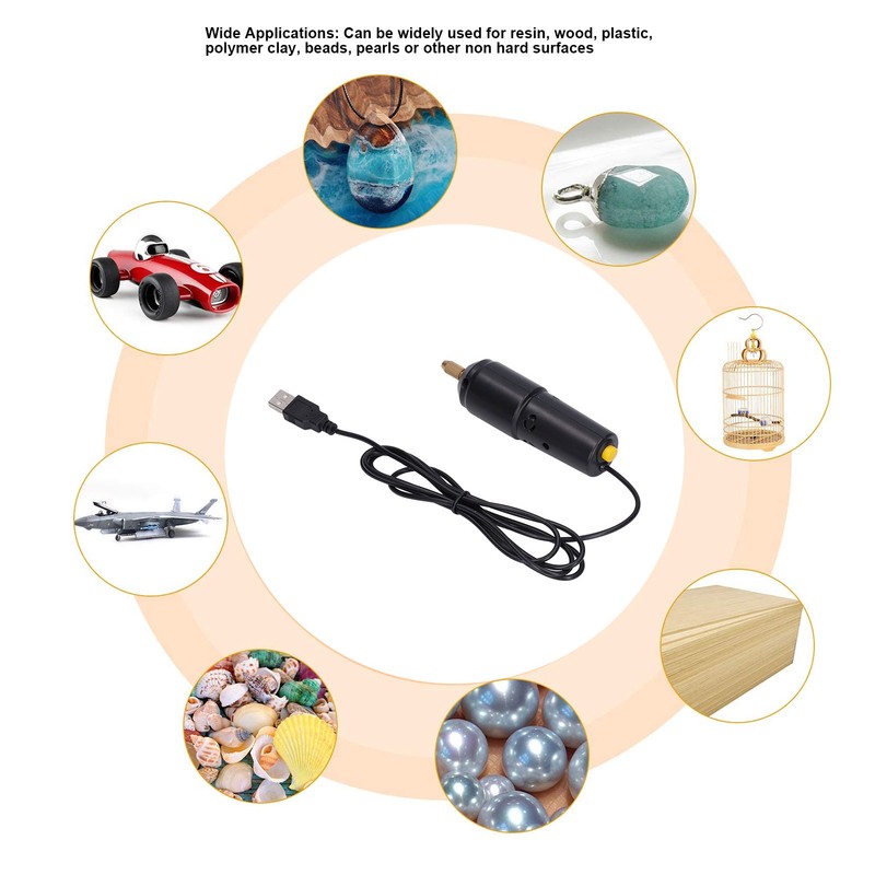 USB Mini Electric Drill High Speed Steel ABS Iron Micro