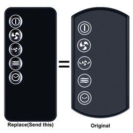 TCNOUMT Fan Remote Control Suitible for Dimplex Xpelair Mont Blanc XPP Tower Cooling Fan DXMBCF, Quiet Air Cooler, 4 Buttons, Black