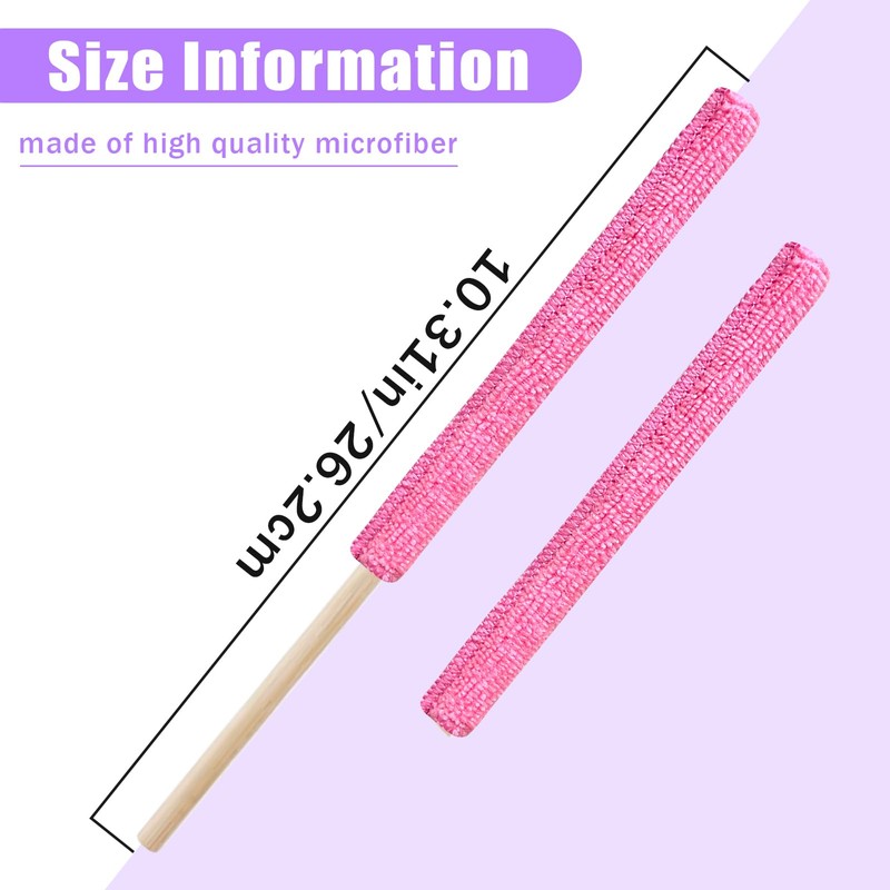 12 Pcs Mini Detail Duster Sticks Crevice Cleaning Tool Brush