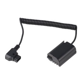 Hersmay Coiled D-tap to DMW-BLK22 Dummy Battery for Panasonic Lumix GH6, GH5 II, DC-S5, S5 II, S5 IIX Digital Cameras