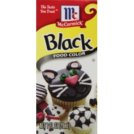 McCormick Food Color, Black, 1 oz (Pack of 6)