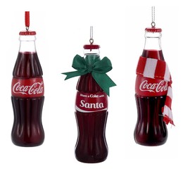 4.75-Inch Coca-Cola® Bottle Blow Mold Ornaments, 3-Piece Set