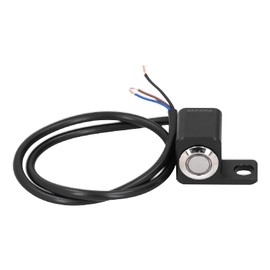 Handlebar Switch Motorcycle Waterproof Handlebar Switch Headlight Fog Light On/Off Button 0.4 Inch Bracket with Red Light Reset Lock (Right)