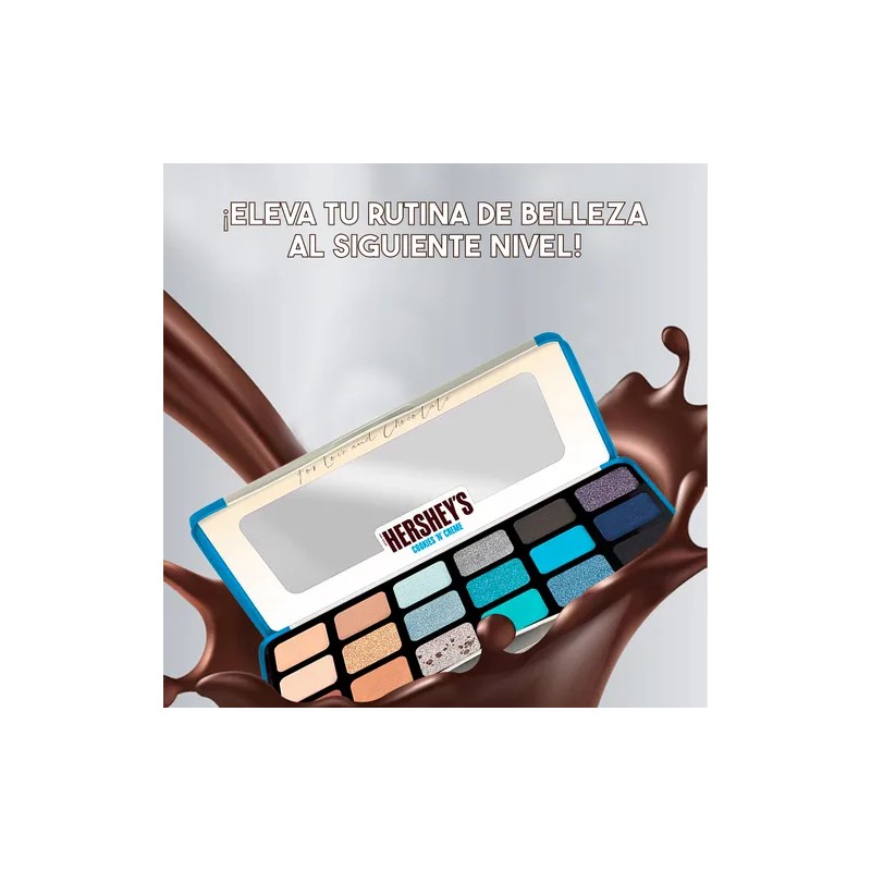 Paleta De Sombras Hershey's Con Aroma Chocolate 18 Tonos