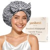 Yanibest Gorro Ducha Reutilizable Impermeable Mujer Antideslizante Lindo Pelo Raya