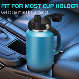 40 oz Insulated Cup with Handle - Stainless Steel Water Bottles with Straw & Auto Chug Lids, Carrier Pouch, Water Metal Coffee Tumblers Metal Flask, Fits in Cup Holder Leak Proof, Keep Cold 48h