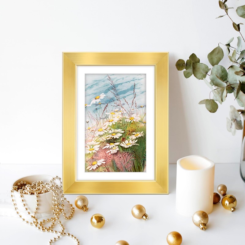 LaVie Home 5x7 Picture Frame Gold, 5 x 7 Frame