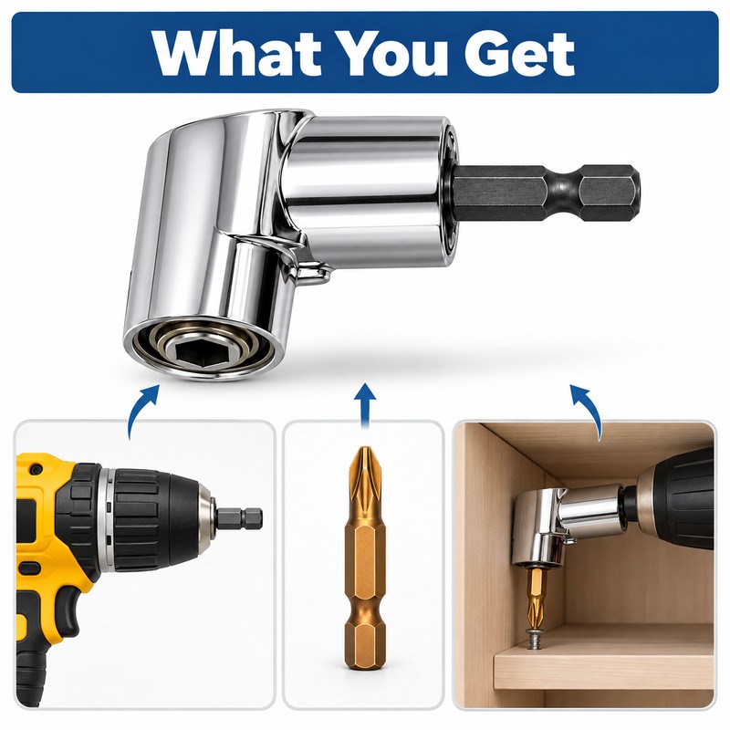1/4-Inch Magnetic Hex Bit Holder – Quick-Change Screwdriver Bit Extension