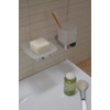 Emco Loft 053000100 Wall-Mounted Soap Dish Satinated Crystal Glass Chrome