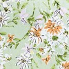 100% Cotton Fabric - Orange & White Daisy Floral on