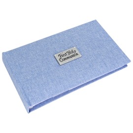 First Holy Communion Photo Album - Soft Blue (Holds 40 photos 6x4 inch size)