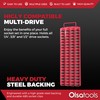 Olsa Tools Socket Organizer Tray - Portable Red Rail with