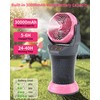 WESTTREE Portable Misting Fan with Large Battery Fan-Rechargeable Outdoor Misting