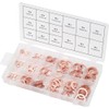 KS Tools 970.0040 Copper sealing rings assortment, Ø 5-17.5mm, 150