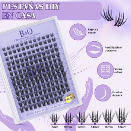 Kit De Extensiones De Pestañas Clásicas B&q 8-16 Bqlash