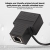 Ethernet Splitter 100M 1 to 2 Gold Plated Pin Shielded