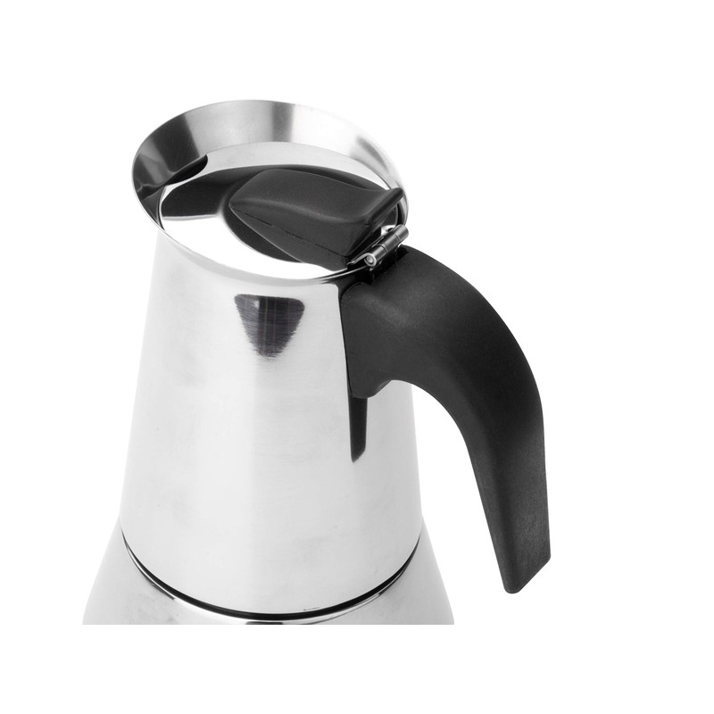 Leopold Vienna Espresso Maker Trevi, 4 Cups, Stainless Steel, Silver,