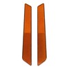 TCMT Orange Saddlebag Latch Covers Reflector Fits For Harley 2014-2025