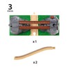 BRIO World Collapsing Bridge for Wooden Train Set - 3-Piece