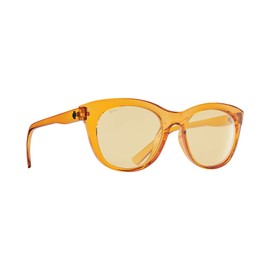 SPY+ anteojos de sol rectangulares sin límites, naranja translúcido, mediano-grande
