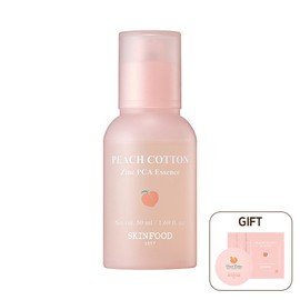 Skinfood [Skinfood] Peach Bbosong Zinc PCA Essence 50ML + Free Peach Bbosong Powder Small + 2 Pads * 3 / [스킨푸드] 피치뽀송 징크 PCA 에센스 50ML+증정 피치뽀송 파우더 소 +패드 2매입 *3