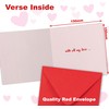 Valentines Card. Heart Design with Red foil on textured card.