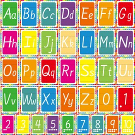 WANGHENG 37Pcs Alphabet for Classroom Wall,Bulletin Board Letters,ABC Alphabet and 0-10 Number Cards Classroom Decorations for Preschool,Kindergarten Classroom Playroom Bedroom Decorations(Colorful)
