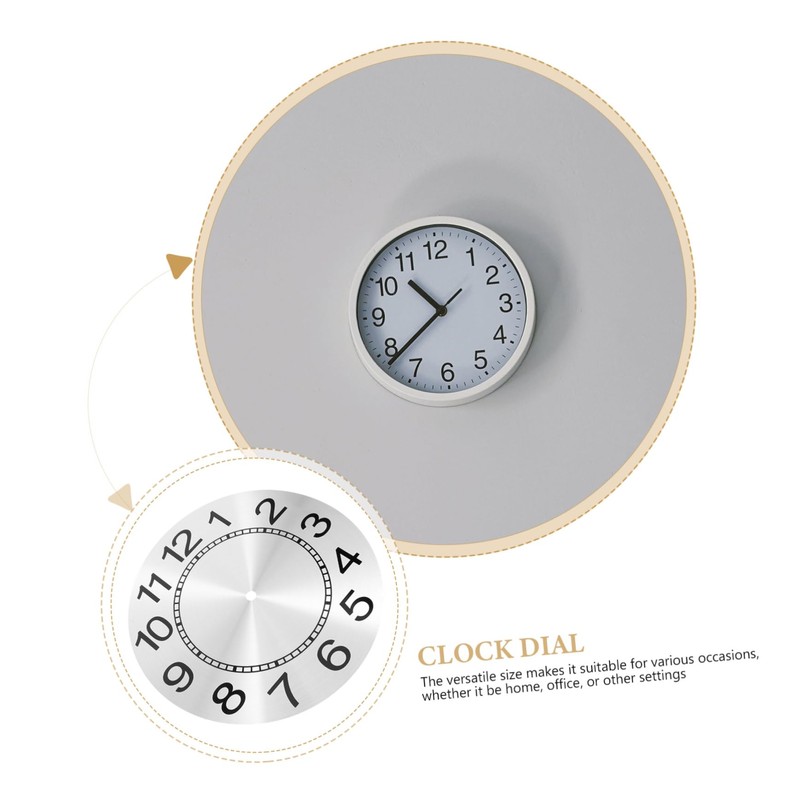 TEHAUX Replacement Round Clock Dial Panel DIY Clock Part with