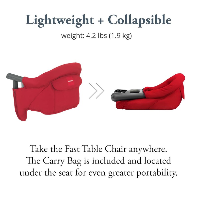 Inglesina Fast Table Chair - Red + Fast Dining Tray