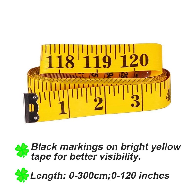 SumVibe 120 Inches/300cm Soft Tape Measure,Pocket Measuring Tape for Sewing