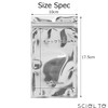 SCIOLTO Aluminum Bags, Pack of 100, Zipper Included, [Width 3.9