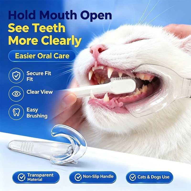 YERFFZE 2 Pack Tooth Brushing Helper for Dogs Cats, Pet