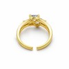 VENUS Anillos Compromiso Promesa Baño Oro 18k Ajustables, Mujer, Pareja,