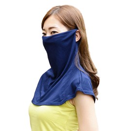 H12-0025_NV Face Cover Face Guard (Navy) Made in Japan