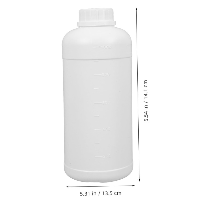 KICHOUSE 3Pcs Reagent Sample Bottles with Cap Empty Liquid Storage