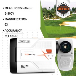 AOFAR GX-7N Golf Rangefinder with Continuous Scan, Slope and Angle Switch Button with Indicator, Flag-Lock with Pulse and Scan for Closer Target, 800 Yards, High-Precision, Waterproof for Tournament